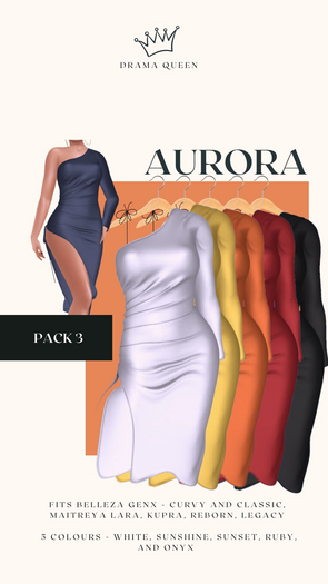 DRAMA QUEEN Aurora Dress PACK 3