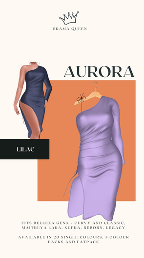 DRAMA QUEEN Aurora Dress Lilac (ADD)