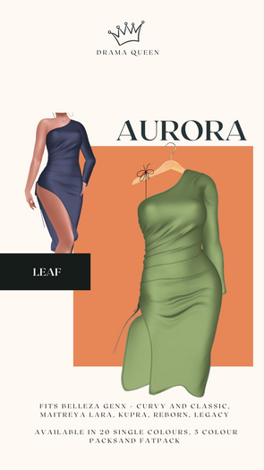 DRAMA QUEEN Aurora Dress Leaf (ADD)