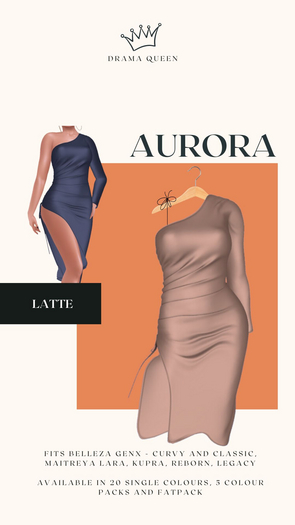 DRAMA QUEEN Aurora Dress Latte (ADD)
