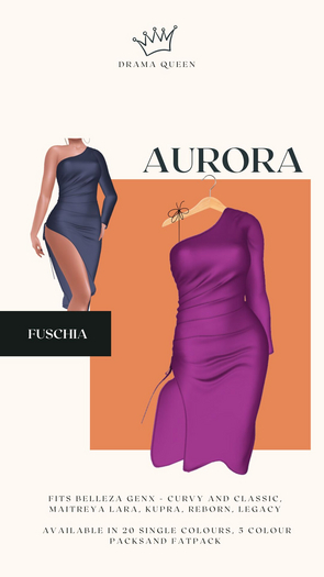 DRAMA QUEEN Aurora Dress Fuschia (ADD)