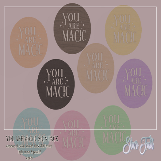 {Starfall} - You Are Magic sign pack