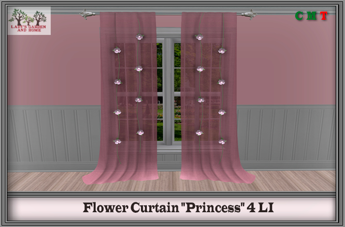 Lady's Garden - Flower Curtain "Princess" 4 LI