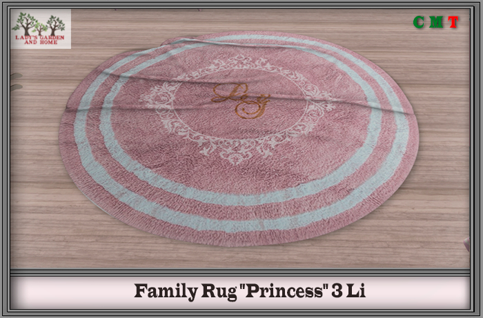 Lady's Garden - Family Rug "Princess" 3 Prim