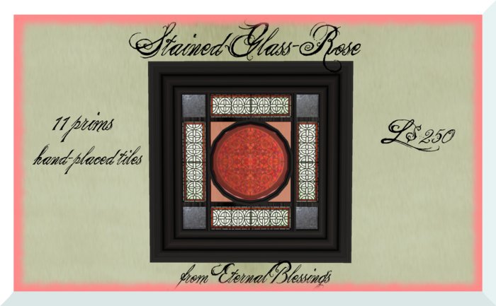 Eternal Blessings Stained Glass (Rose)-boxed