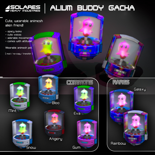 solares >> Alium Buddy - Rainbow [RARE]