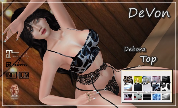 (D.V)DEBORA TOP HUD COLOR