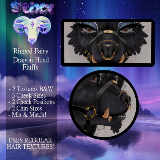 Stixx - Fairy Dragon Cheek & Chin Fluffs