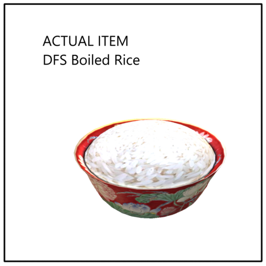 DFS Boiled Rice - ACTUAL ITEM