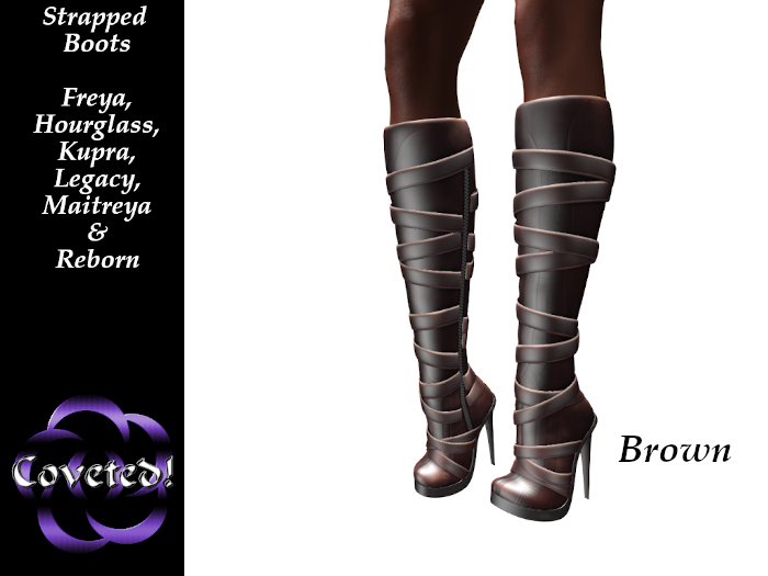 Strapped Boot Brown by COVETED!