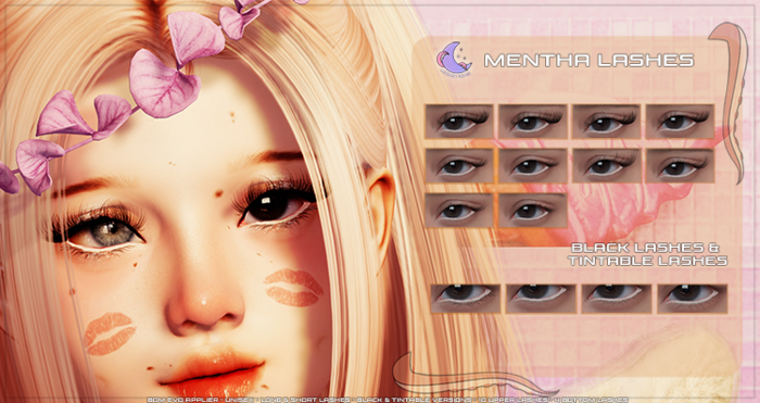 moonwaii . mentha lashes (evox applier)