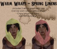 Warm Wraps - Spring Linens