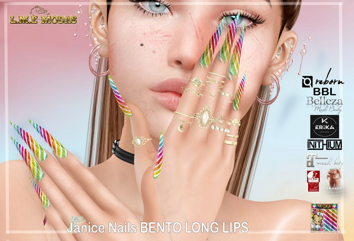 {L.M.E}Janice Nails BENTO LONG LIPSTICK#72