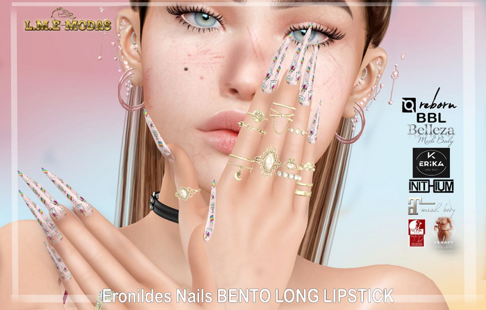 {L.M.E}Eronildes Nails BENTO LONG LIPSTICK#