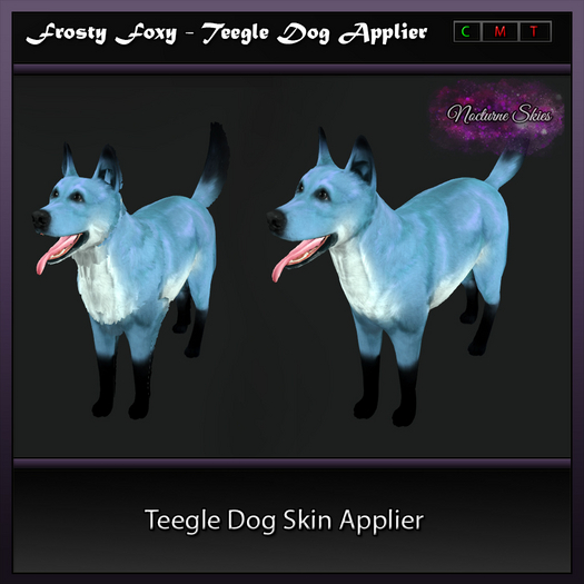 .:.Nocturne Skies.:. Frosty Foxy Teegle Dog Applier
