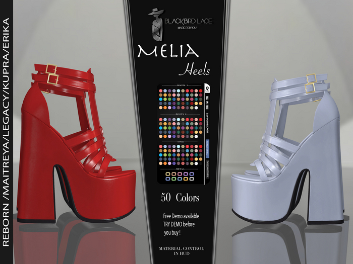  Melia Heels By BlackbirdLace