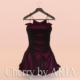 ARIA // Bordeaux Cherry Dress Maitreya Legacy Kupra Cute Girly With Bows Flattering Dress
