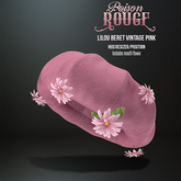 POISON ROUGE Lilou Beret Vintage Pink