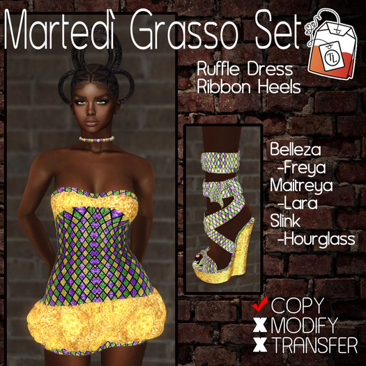 ~TL~ Martedi Grasso Ruffle Set