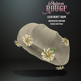POISON ROUGE Lilou Beret Taupe
