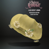 POISON ROUGE Lilou Beret Lemon