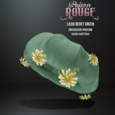 POISON ROUGE Lilou Beret Green