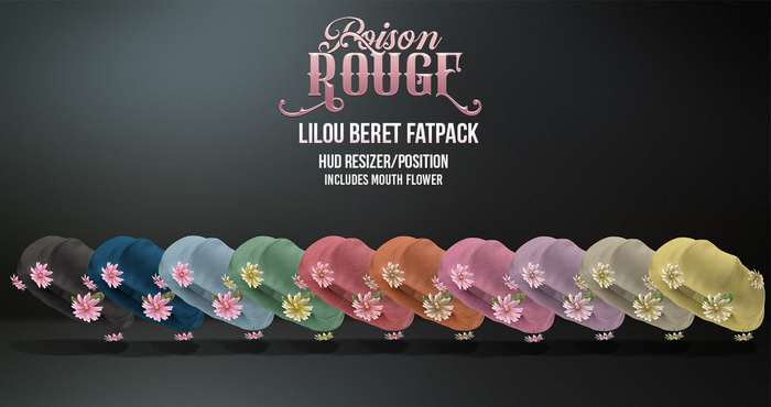 POISON ROUGE Lilou Beret FATPACK