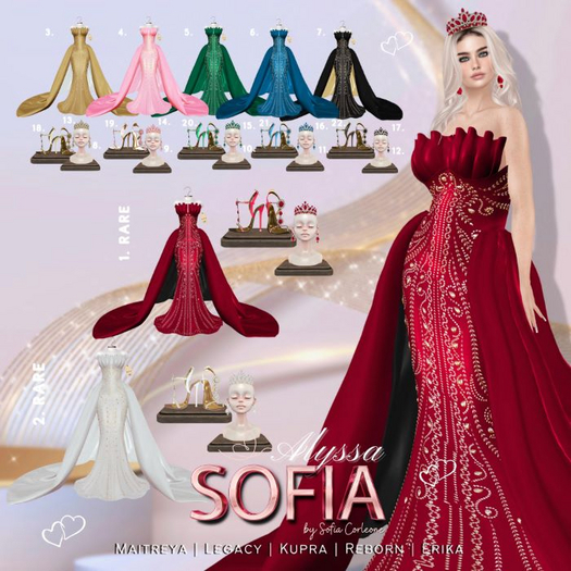 SOFIA. Alyssa  Set Outfit Cherry 1 RARE// Kupra