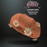 POISON ROUGE Lilou Beret Copper