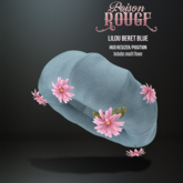 POISON ROUGE Lilou Beret Blue