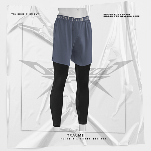 [Traume] Feind v.X Short Dri-Fit Blue