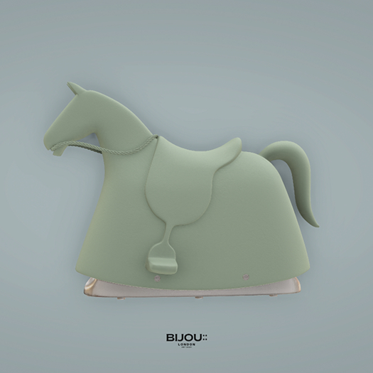 BIJOU :: Vintage Rocking Horse - Green *add me*