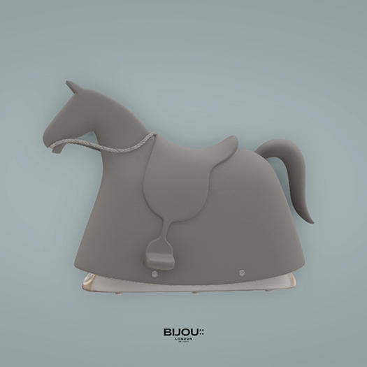 BIJOU :: Vintage Rocking Horse - Grey *add me*