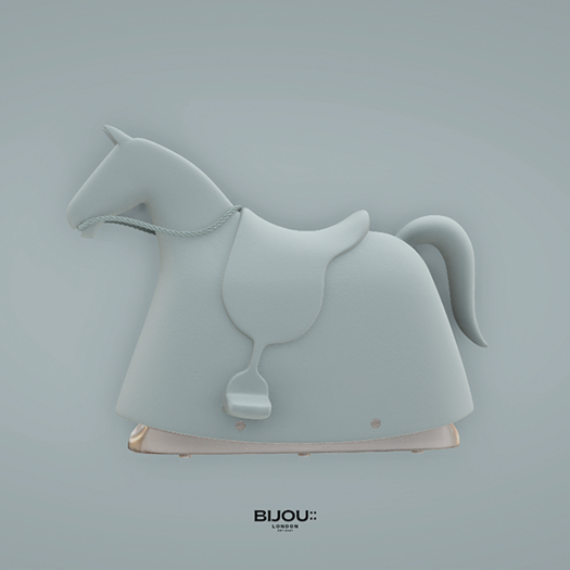 BIJOU :: Vintage Rocking Horse - Blue *add me*