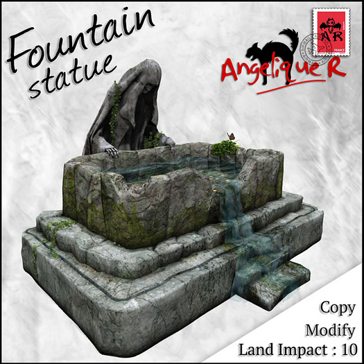 fountain statue skeleton