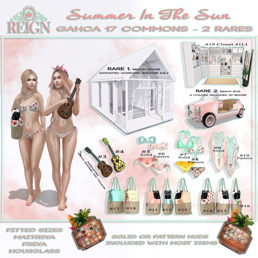 REIGN.- SUMMER IN THE SUN - Complete Set w/ RARE's