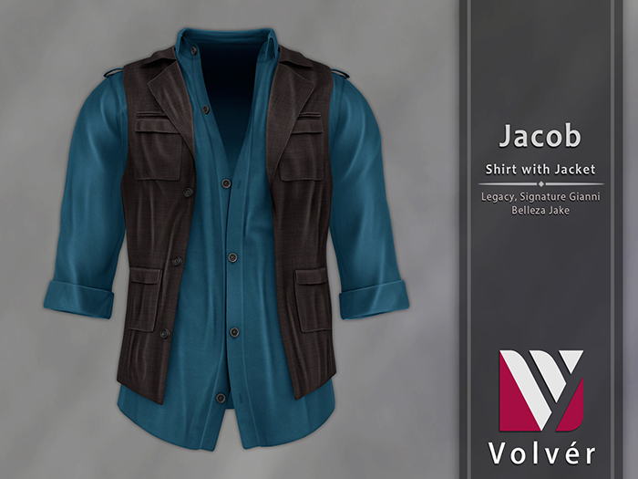 //Volver// Jacob Shirt with Jacket - Bluenile