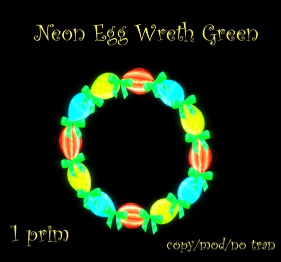 Neon Egg Wreth green