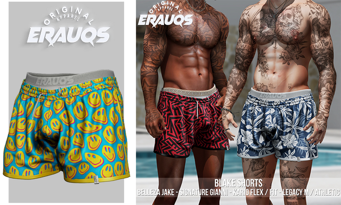 [ ERAUQS ] - Blake Shorts - 01