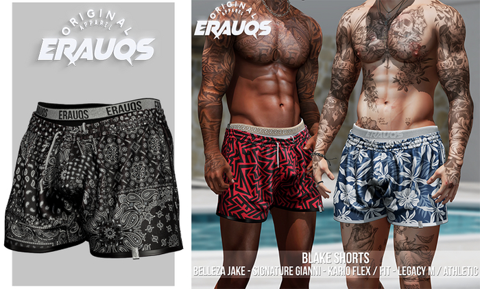 [ ERAUQS ] - Blake Shorts - 02