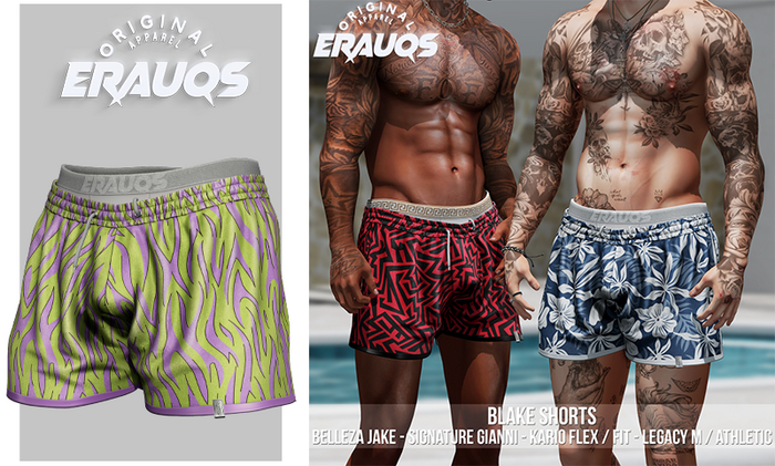 [ ERAUQS ] - Blake Shorts - 04