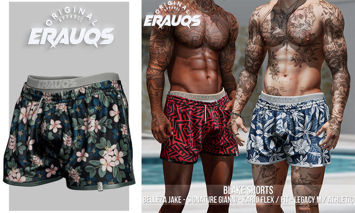 [ ERAUQS ] - Blake Shorts - 05