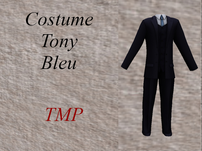 COSTUME TONY - bleu - TMP