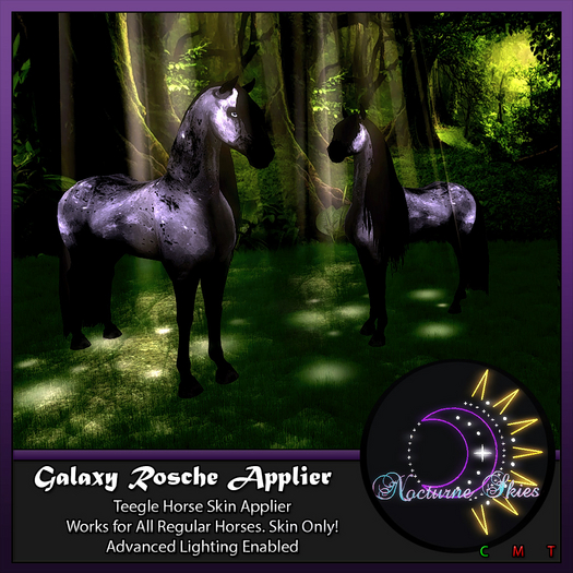 .:.Nocturne Skies.:. Teegle Horse Skin - Rosche Boxed