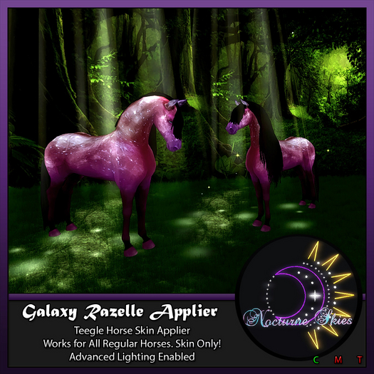 .:.Nocturne Skies.:. Teegle Horse Skin - Razelle Boxed