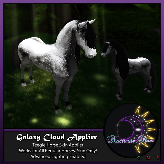 .:.Nocturne Skies.:. Teegle Horse Skin - Cloud Boxed
