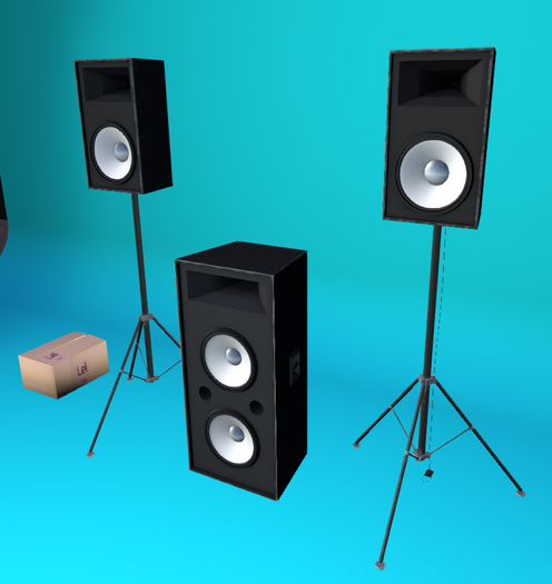 Old Black & White speakers