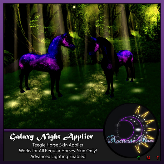 .:.Nocturne Skies.:. Teegle Horse Skin - Night Boxed