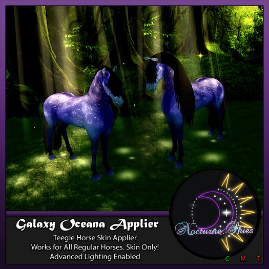 .:.Nocturne Skies.:. Teegle Horse Skin - Oceana Boxed