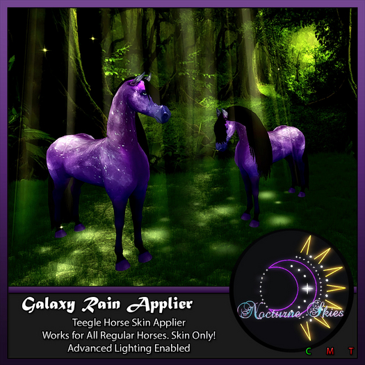 .:.Nocturne Skies.:. Teegle Horse Skin - Rain Boxed